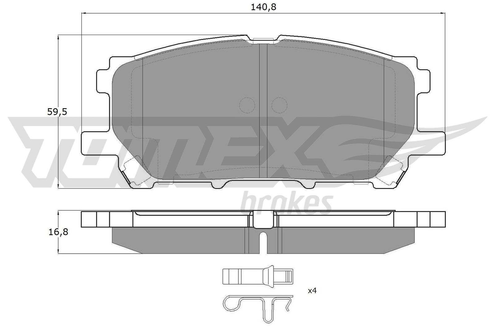 TOMEX Brakes TX 17-63 Sada...